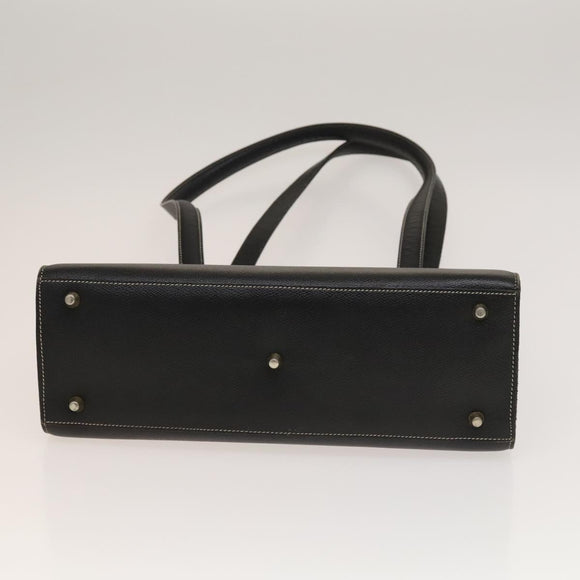 BALLY Tote Bag Leather 2Set Black Brown Auth bs28036