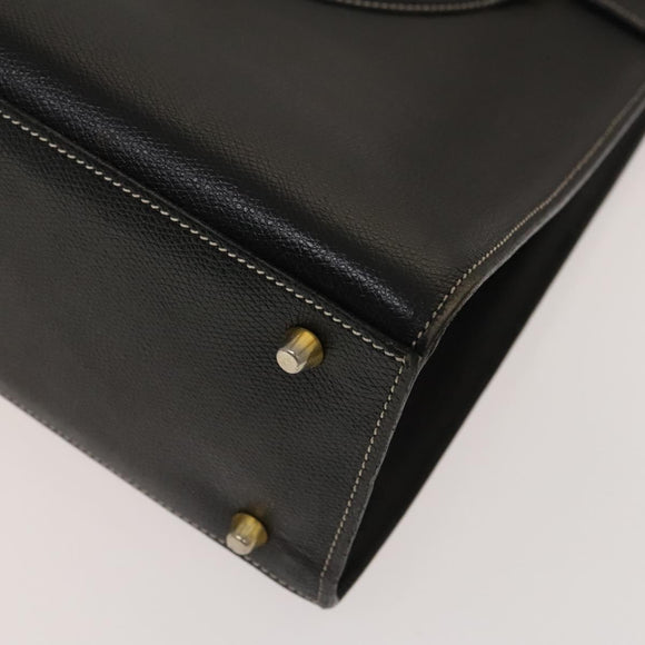 BALLY Tote Bag Leather 2Set Black Brown Auth bs28036