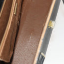 BALLY Tote Bag Leather 2Set Black Brown Auth bs28036-9