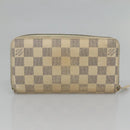 LOUIS VUITTON Damier Azur Zippy Wallet Long Wallet 2Set N60019 LV Auth bs28038-12