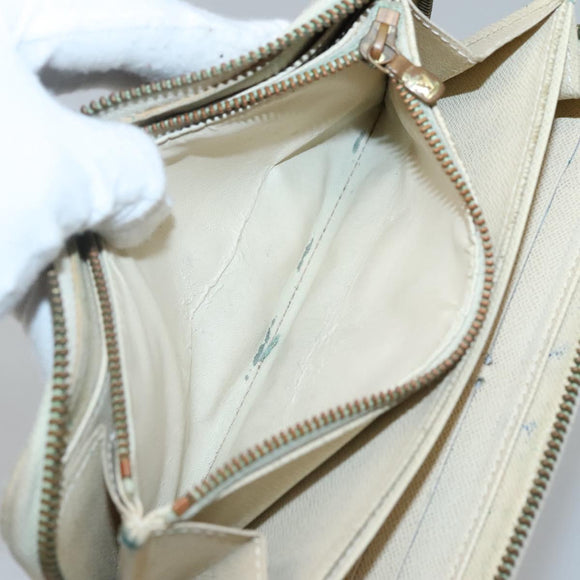 LOUIS VUITTON Damier Azur Zippy Wallet Long Wallet 2Set N60019 LV Auth bs28038