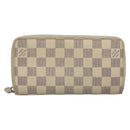 LOUIS VUITTON Damier Azur Zippy Wallet Long Wallet 2Set N60019 LV Auth bs28038-2
