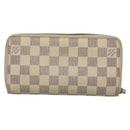 LOUIS VUITTON Damier Azur Zippy Wallet Long Wallet 2Set N60019 LV Auth bs28038-3