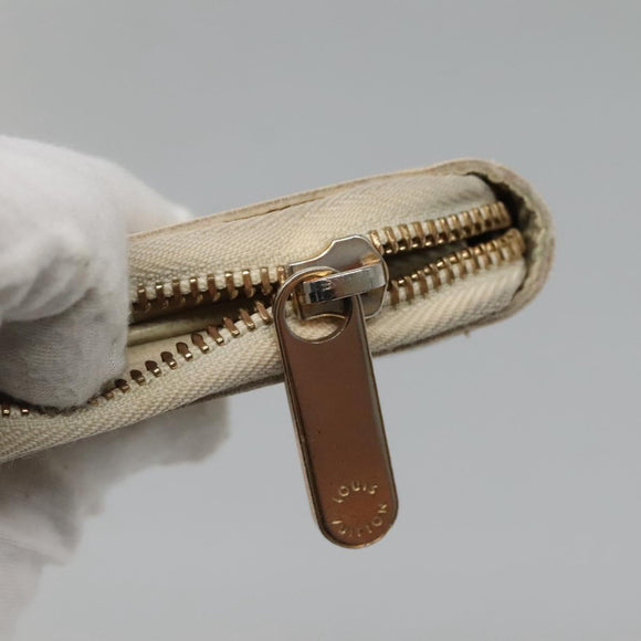 LOUIS VUITTON Damier Azur Zippy Wallet Long Wallet 2Set N60019 LV Auth bs28038