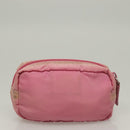 PRADA Pouch Nylon 2Set Pink Red Auth bs28039-10