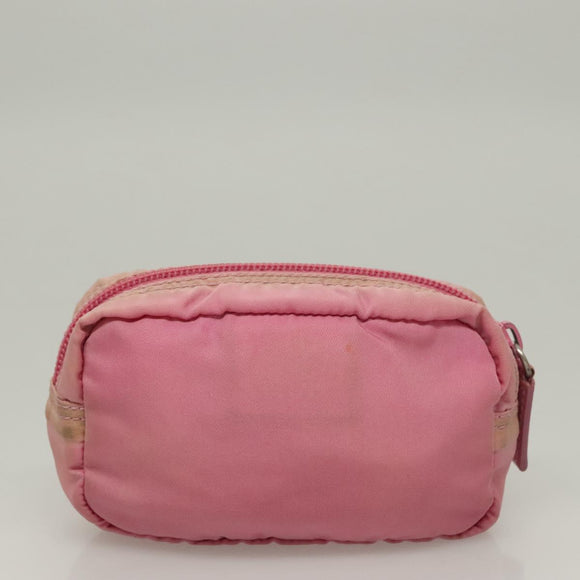 PRADA Pouch Nylon 2Set Pink Red Auth bs28039