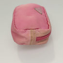 PRADA Pouch Nylon 2Set Pink Red Auth bs28039-11