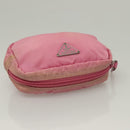 PRADA Pouch Nylon 2Set Pink Red Auth bs28039-12