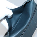 HERMES Wallet Leather 2Set Black Red Auth bs28040-17