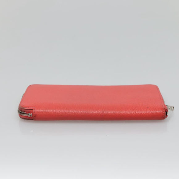 HERMES Wallet Leather 2Set Black Red Auth bs28040