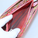 HERMES Wallet Leather 2Set Black Red Auth bs28040-9