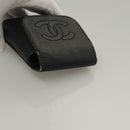 CHANEL Key Case Leather 3Set Black Beige CC Auth bs28044-13