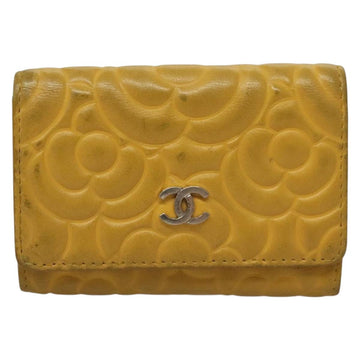 CHANEL Key Case Leather 3Set Black Beige CC Auth bs28044 - 0