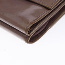 CHANEL Bifold Wallet Enamel Purple Silver CC Auth bs28048-10