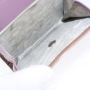 CHANEL Bifold Wallet Enamel Purple Silver CC Auth bs28048-9