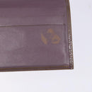 CHANEL Bifold Wallet Enamel Purple Silver CC Auth bs28048-18