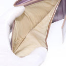 CHANEL Bifold Wallet Enamel Purple Silver CC Auth bs28048-19