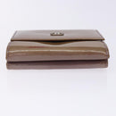 CHANEL Bifold Wallet Enamel Purple Silver CC Auth bs28048-7