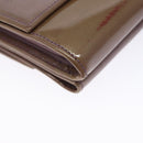 CHANEL Bifold Wallet Enamel Purple Silver CC Auth bs28048-9