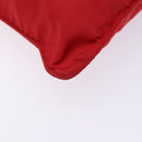 PRADA Shoulder Bag Nylon Red Silver Auth bs28053-15