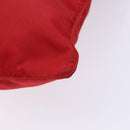 PRADA Shoulder Bag Nylon Red Silver Auth bs28053-16
