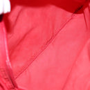 PRADA Shoulder Bag Nylon Red Silver Auth bs28053-11