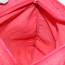 PRADA Shoulder Bag Nylon Red Silver Auth bs28053-20