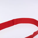 PRADA Shoulder Bag Nylon Red Silver Auth bs28053-8