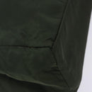 PRADA Tote Bag Nylon Khaki Silver Auth bs28055-14