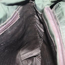 PRADA Tote Bag Nylon Khaki Silver Auth bs28055-19