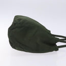 PRADA Tote Bag Nylon Khaki Silver Auth bs28055-3