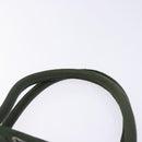 PRADA Tote Bag Nylon Khaki Silver Auth bs28055-8