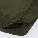 PRADA Tote Bag Nylon Khaki Silver Auth bs28058-17