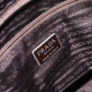 PRADA Tote Bag Nylon Khaki Silver Auth bs28058-19