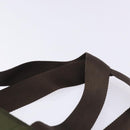 PRADA Tote Bag Nylon Khaki Silver Auth bs28058-14