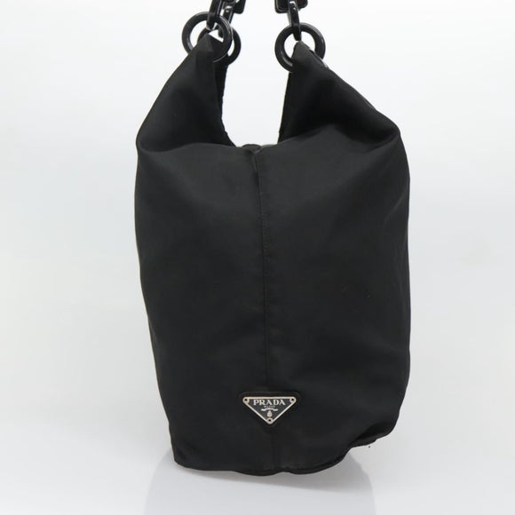 PRADA Hand Bag Nylon Black Auth bs28060