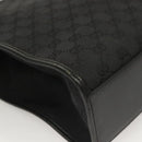 GUCCI GG Canvas Jackie Tote Bag Black Silver 002 1064 1669 Auth bs28068-9