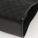 GUCCI GG Canvas Jackie Tote Bag Black Silver 002 1064 1669 Auth bs28068-14