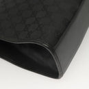 GUCCI GG Canvas Jackie Tote Bag Black Silver 002 1064 1669 Auth bs28068-15