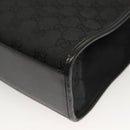 GUCCI GG Canvas Jackie Tote Bag Black Silver 002 1064 1669 Auth bs28068-16