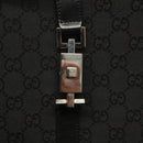 GUCCI GG Canvas Jackie Tote Bag Black Silver 002 1064 1669 Auth bs28068-10