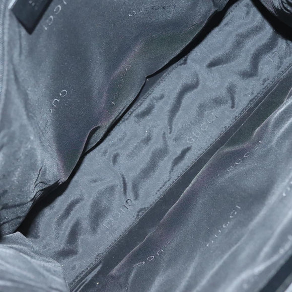 GUCCI GG Canvas Jackie Tote Bag Black Silver 002 1064 1669 Auth bs28068