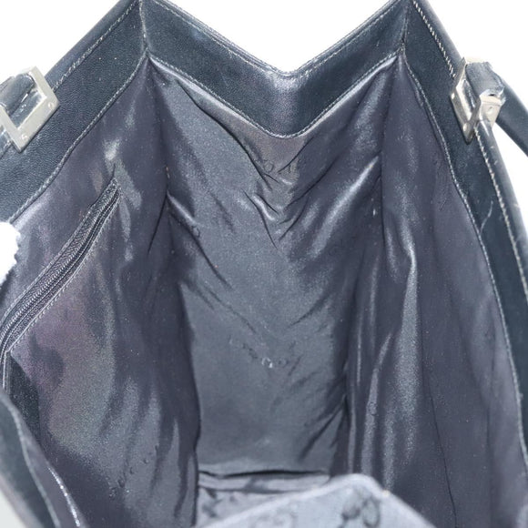GUCCI GG Canvas Jackie Tote Bag Black Silver 002 1064 1669 Auth bs28068