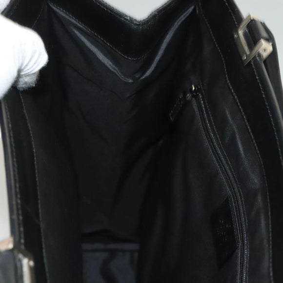 GUCCI GG Canvas Jackie Tote Bag Black Silver 002 1064 1669 Auth bs28068