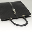 GUCCI GG Canvas Jackie Tote Bag Black Silver 002 1064 1669 Auth bs28068-6