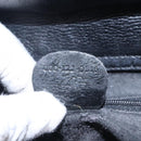 GUCCI Bamboo Hand Bag Leather Black Gold 000 122 0316 Auth bs28069-20