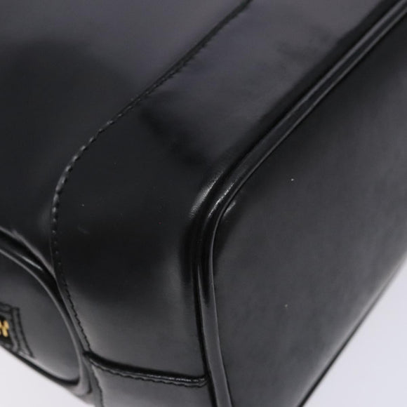 GUCCI Shoulder Bag Enamel Black Gold 001 1075 1650 0 Auth bs28070