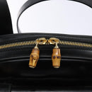 GUCCI Shoulder Bag Enamel Black Gold 001 1075 1650 0 Auth bs28070-18