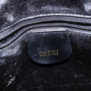 GUCCI Shoulder Bag Enamel Black Gold 001 1075 1650 0 Auth bs28070-19