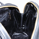 GUCCI Shoulder Bag Enamel Black Gold 001 1075 1650 0 Auth bs28070-20